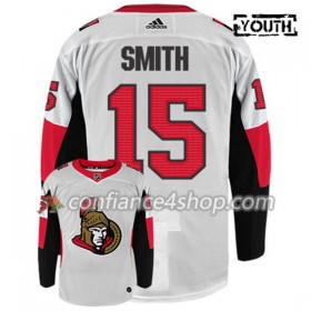 Adidas Maillot de Hockey Ottawa Senators ZACK SMITH 15 Blanc Authentic - Enfant